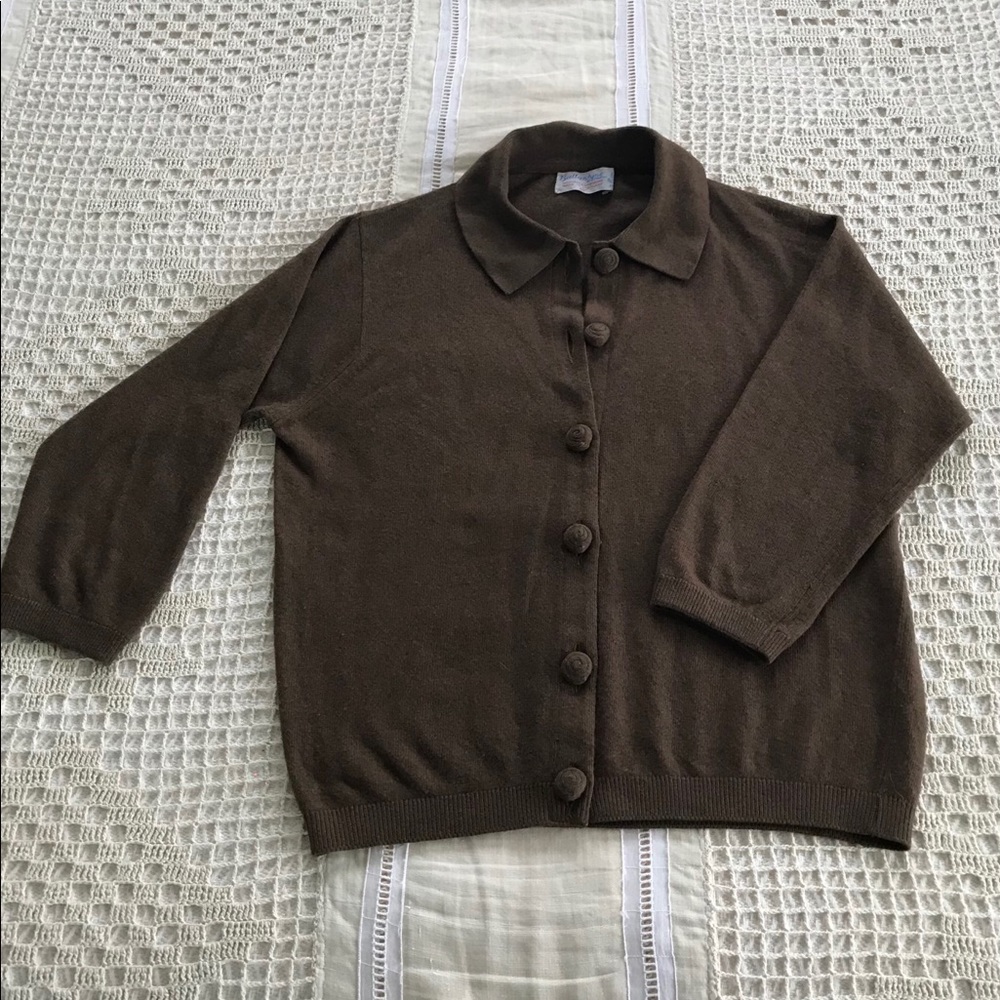 Vintage 100% cashmere button sweater